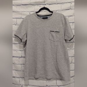 Denim & Flower by Ricky Singh Gray Shirt Men's Size Large